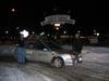 Car 11 at the start at the Alcan Highway